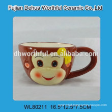 Lovely monkey ceramic cup